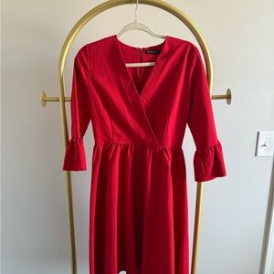 Red Wrap Dress